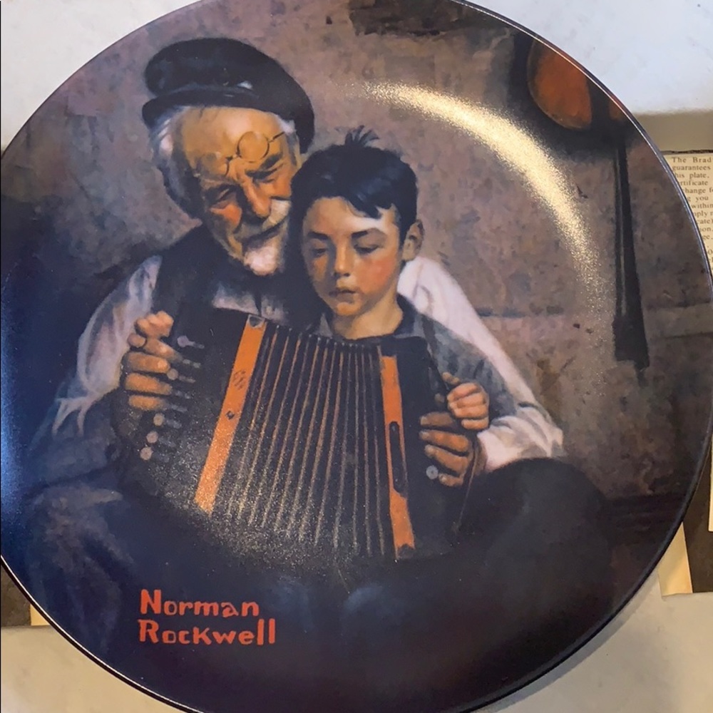 Norman Rockwell Music Maker 1981 collectible Plate